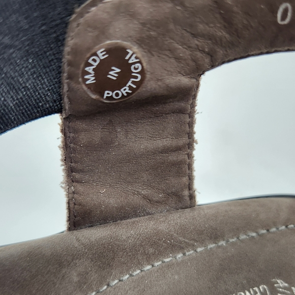 Mephisto Black and Tan Sandals with Adjustable Ankle Straps - Picture 8 of 10